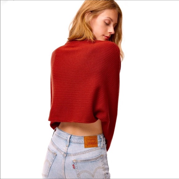 Aritzia Wilfred Free Lolan Sweater- Red- Size M - Picture 3 of 8